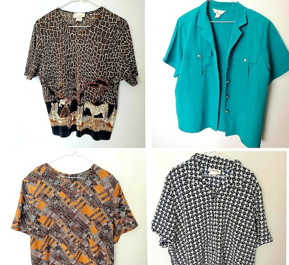 4 blouses size xL {PERFECT CONDITION} Vintage clot