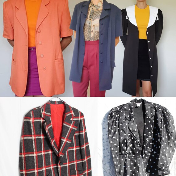 Vintage Blazer Lot - 6 Blazers Wholesale Lot - Siz