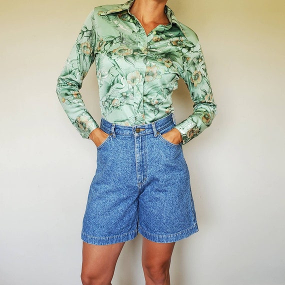 Denim high waist vintage shorts size M vintage hig