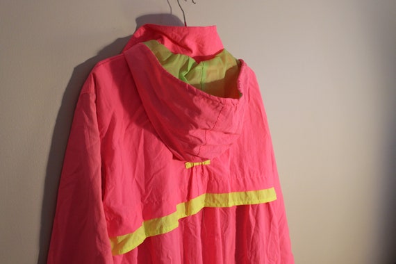 Vintage Neon Pink Trench Coat - Vintage Neon Tren… - image 10