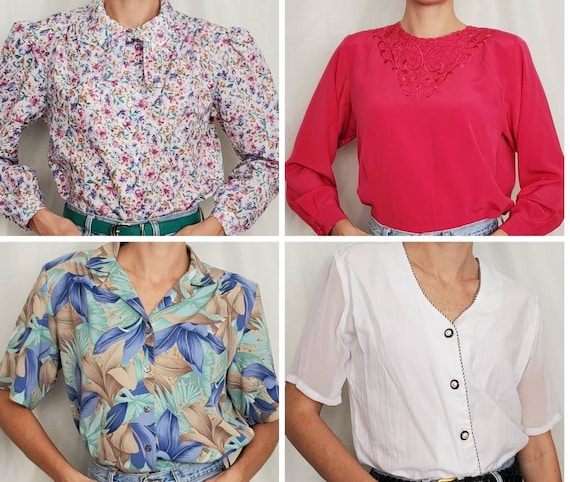 4 blouses size medium {PERFECT CONDITION} Vintage