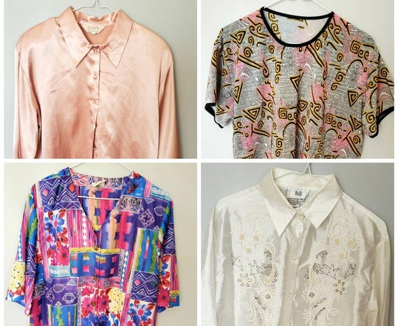4 blouses size xL {PERFECT CONDITION} Vintage clot