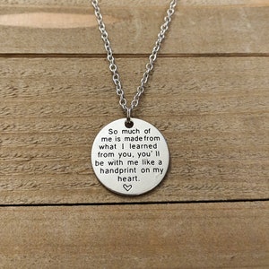 Wicked "Because I knew you" necklace