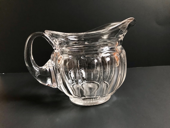 Vintage Heisey Glass Pitcher Puritan 1-quart Jug Pitcher Circa