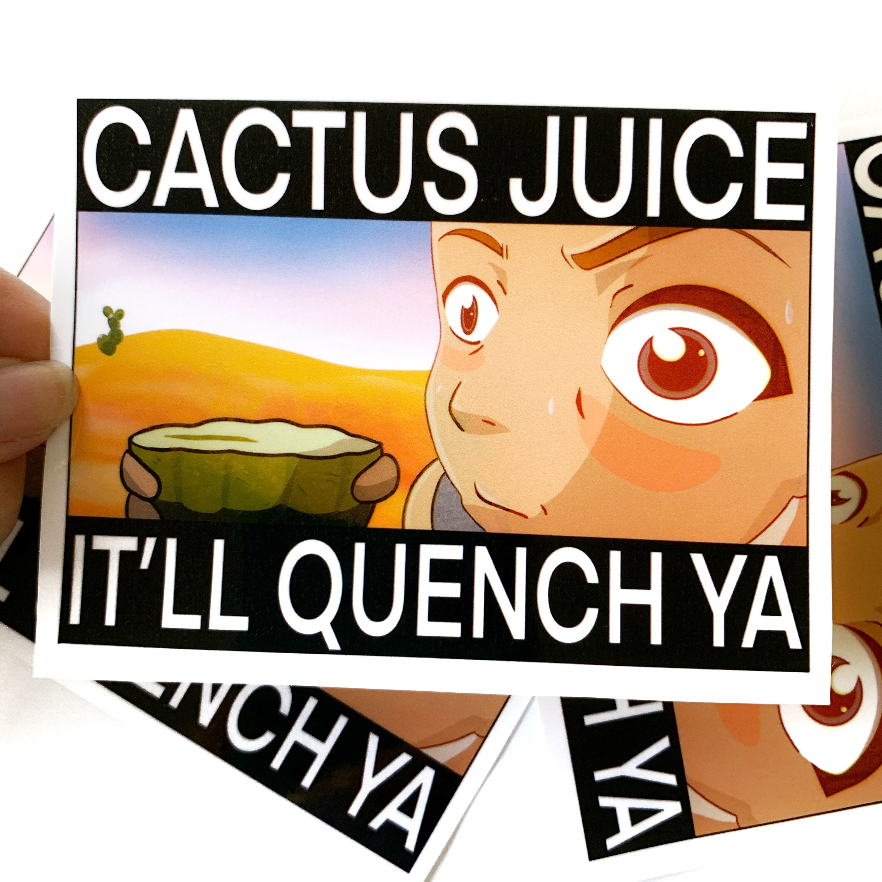 Avatar The Last Airbender Sokka Cactus Juice Vinyl Car Sticker, Hydro…
