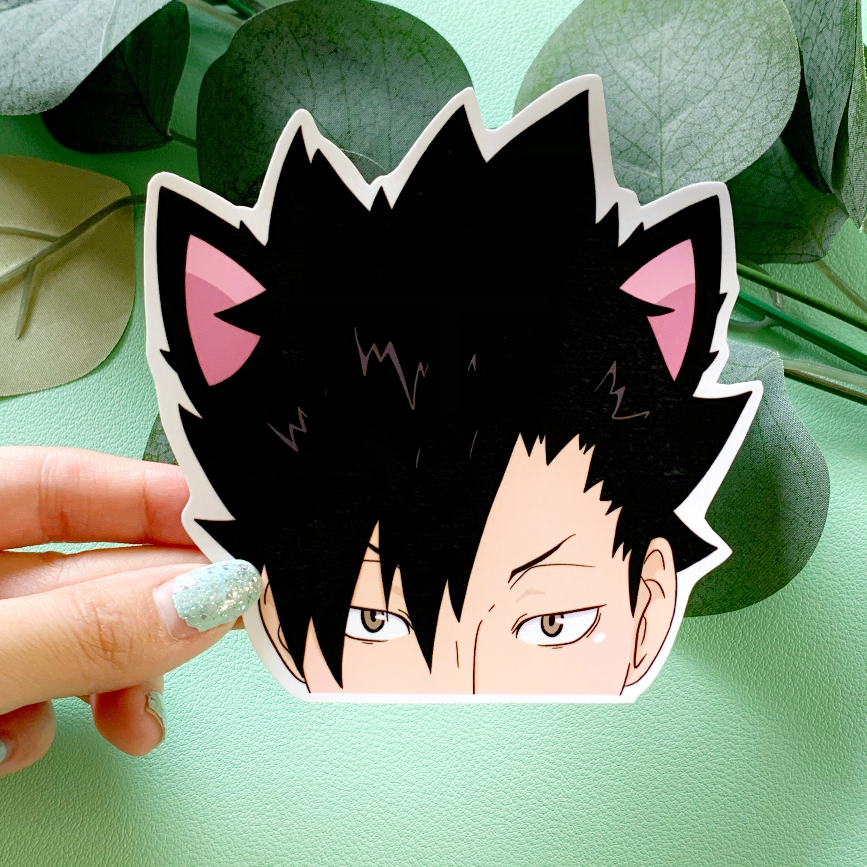Haikyuu! Kuroo Tetsurou Waterproof Car Vinyl Peeker Stickers, Anime H…