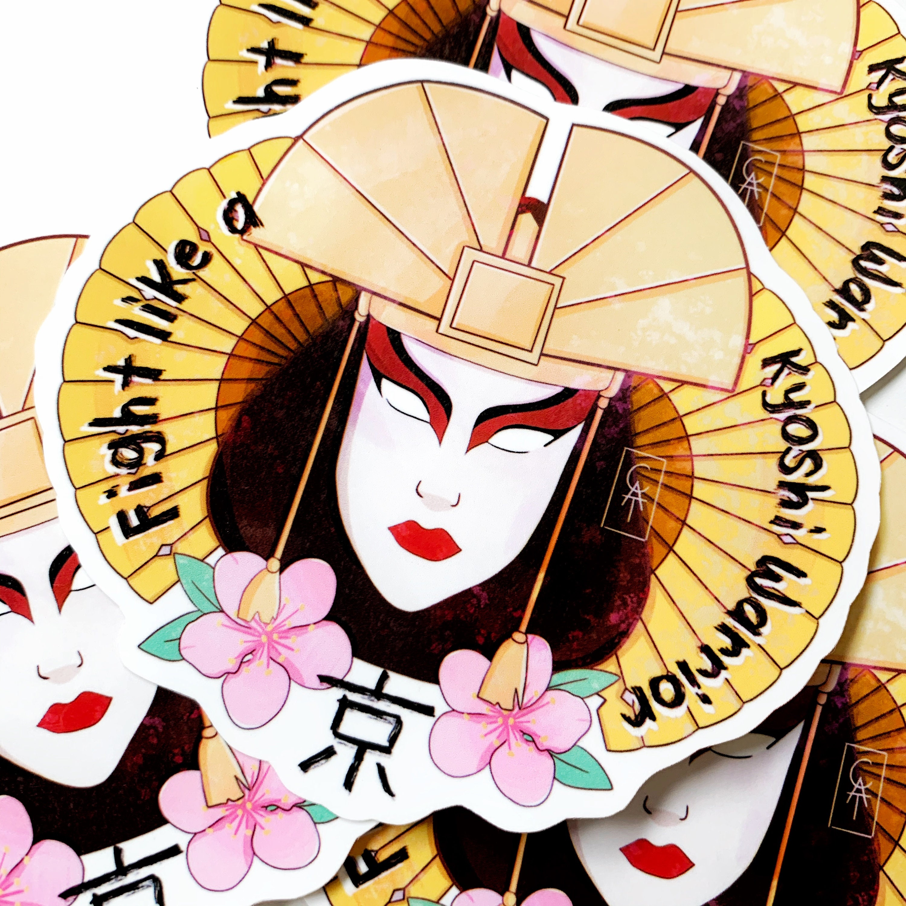 Vinyl Avatar The Last Airbender Kyoshi Warrior Sticker- Anime Sticker…