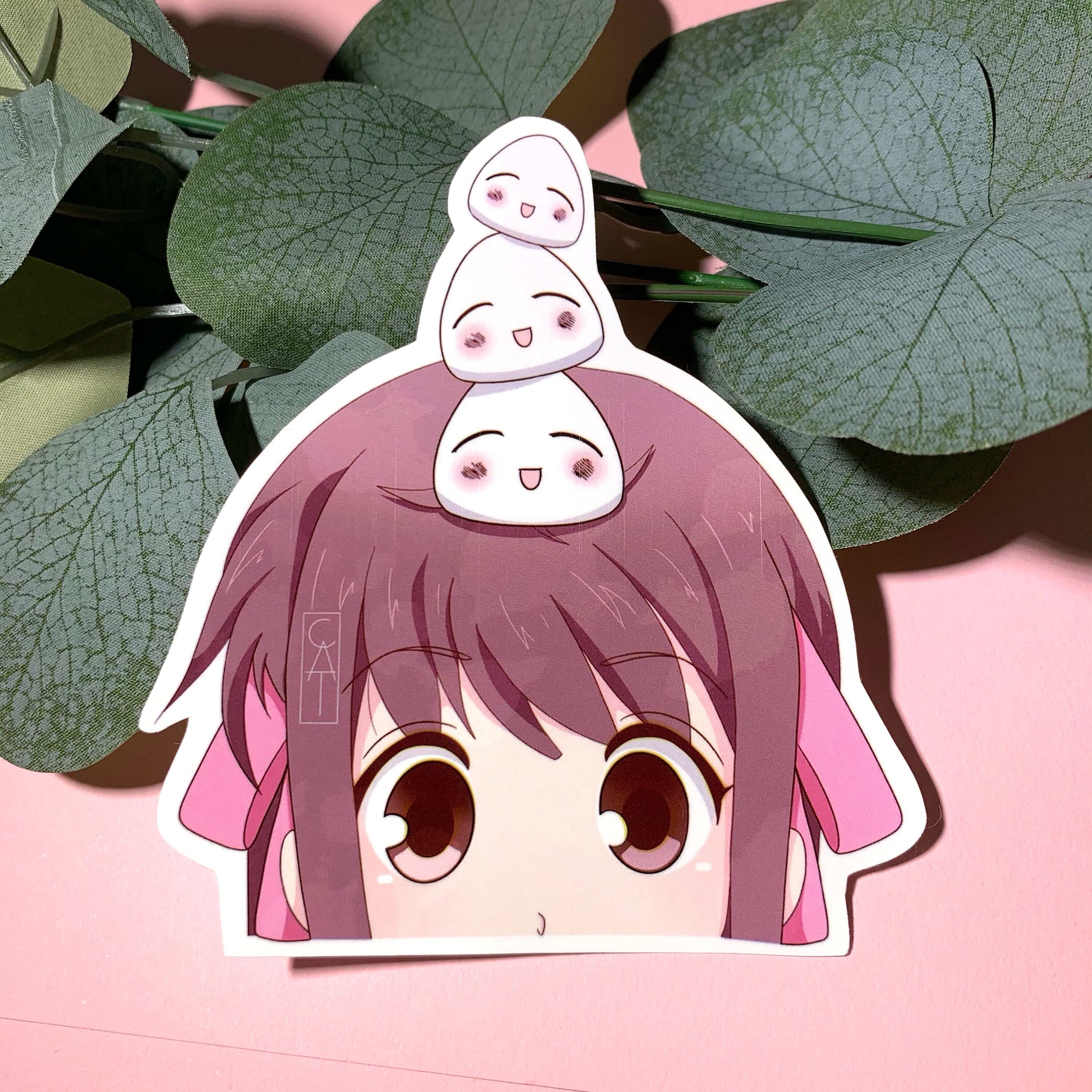 Anime Car Peeker Sticker, Vinyl Stickers, Hydro Flask Stickers, Lapto…