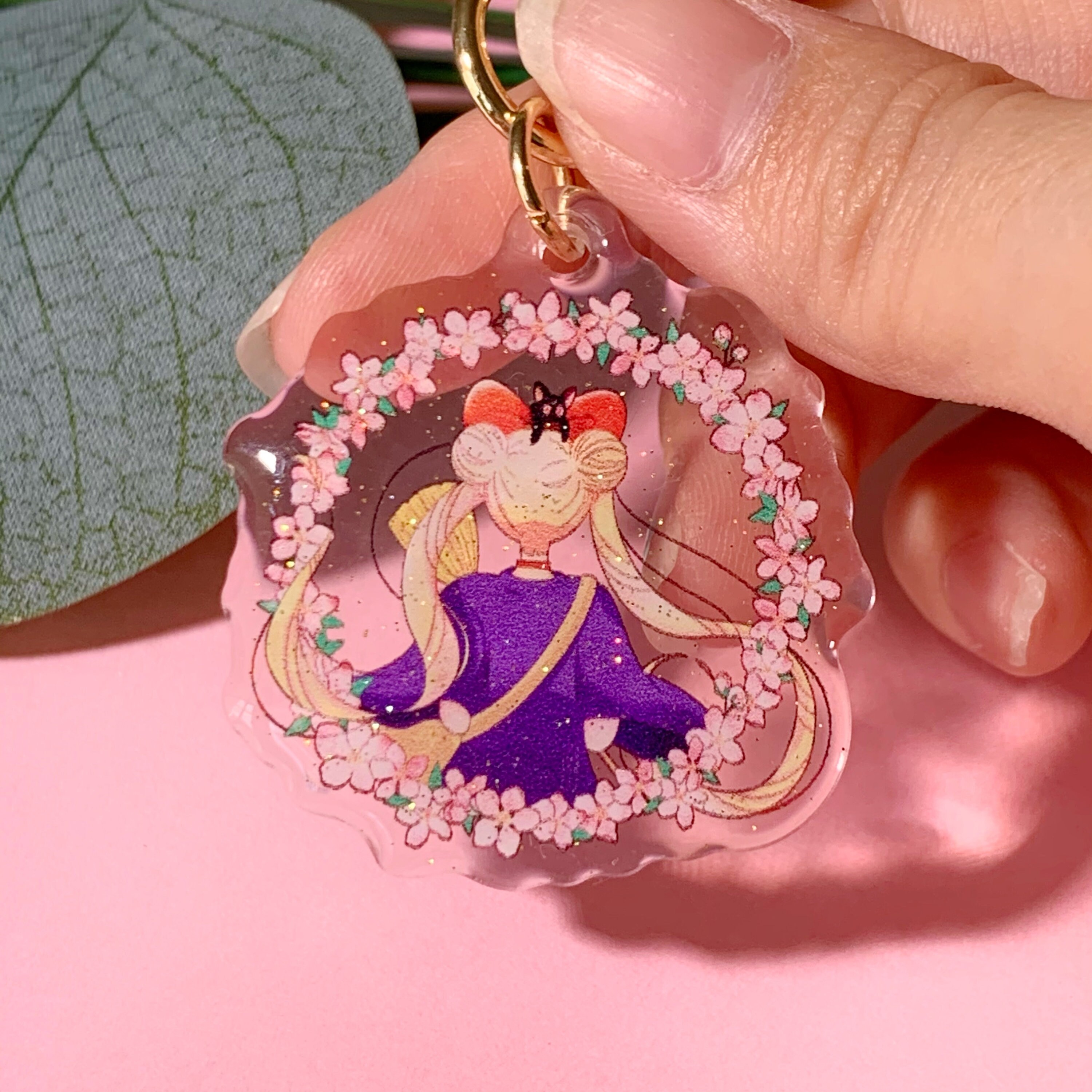 Sailor Moon Glitter Keychains 2in Keychain Anime Keychains | Etsy
