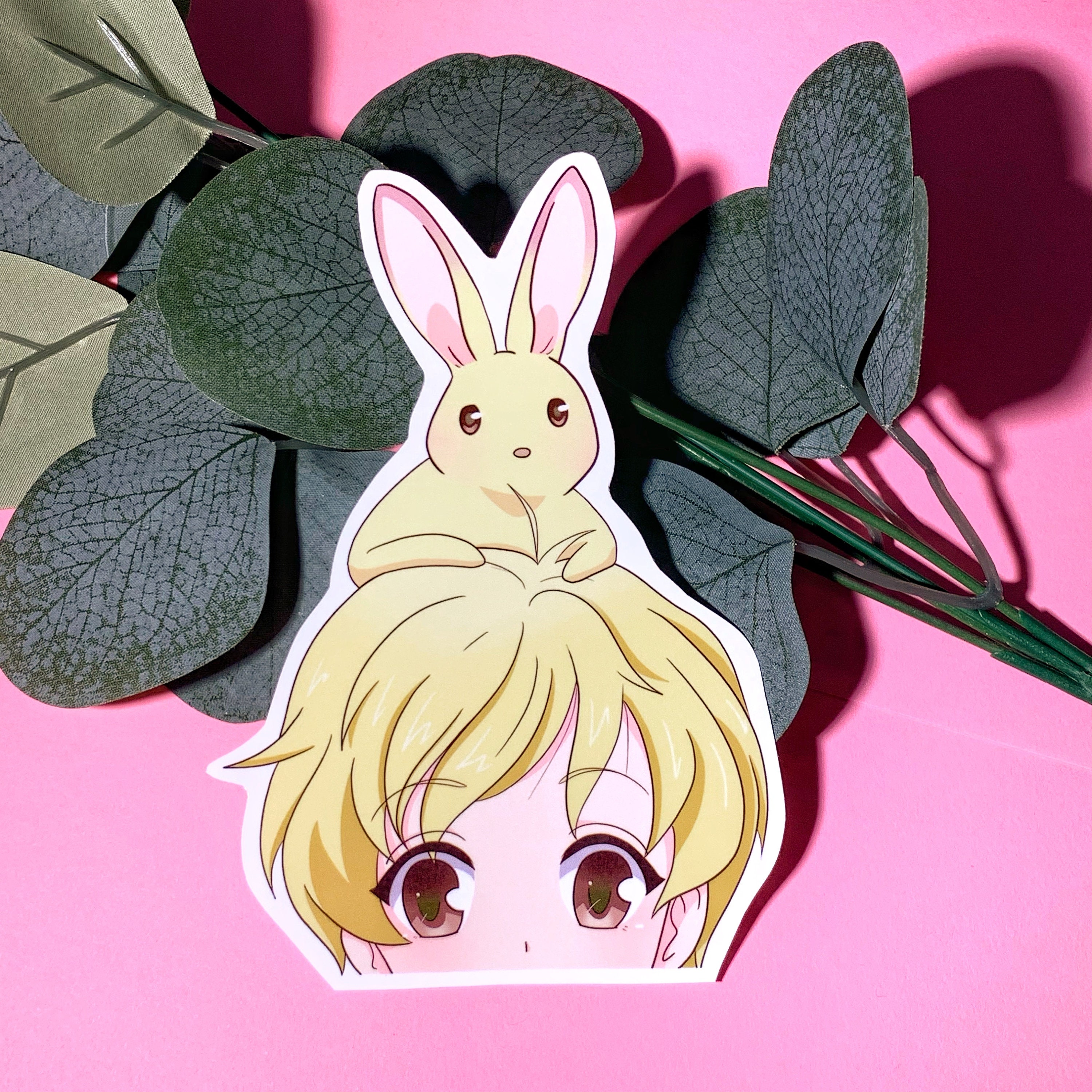 Anime Car Vinyl Peeker Stickers, Laptop Stickers, Hydro Flask Sticker…