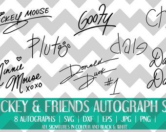 Free Free 176 Disney Autographs Svg SVG PNG EPS DXF File