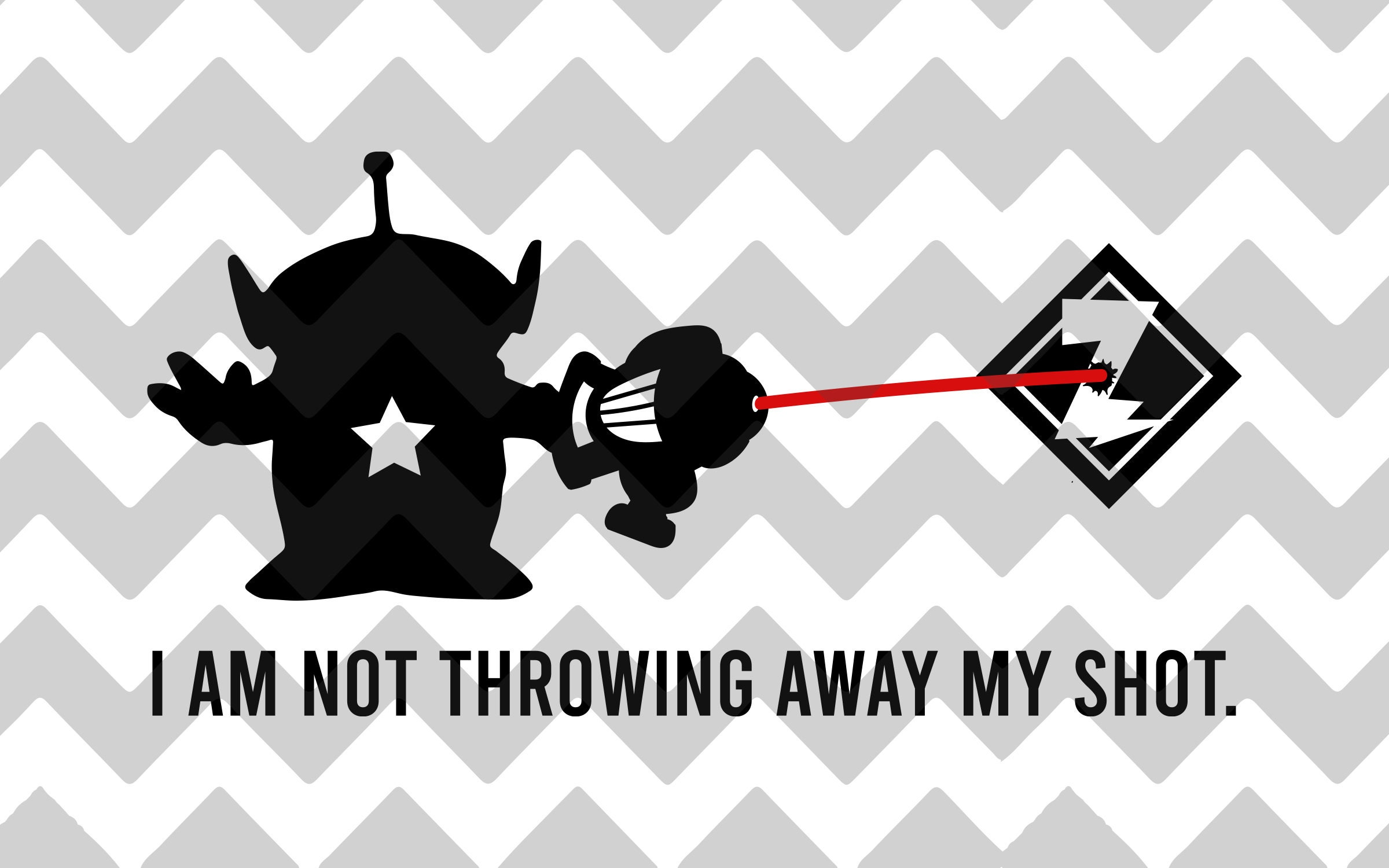 I Am Not Throwing Away My Shot Toy Story Alien Astro Etsy
