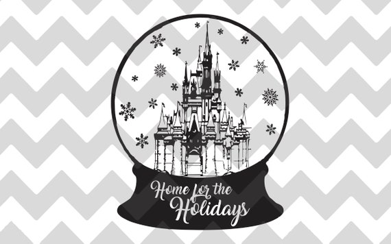 Download Free Home The The Holidays Snow Globe Disney Castle Svg Png Etsy SVG Cut Files