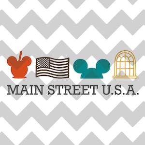 Main Street USA ispirato / Magic Kingdom / SVG / DXF