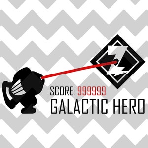 Galactic Hero 999999 | Toy Story Alien | Astro Blasters | Buzz Lightyear Space Ranger Spin | SVG | EPS | DXF