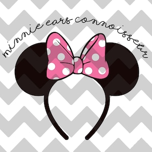 Conocedor de orejas de Minnie / SVG / PNG / DXF