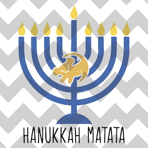 Hanoucca Matata | Hakuna | SVG | DXF | PNG |