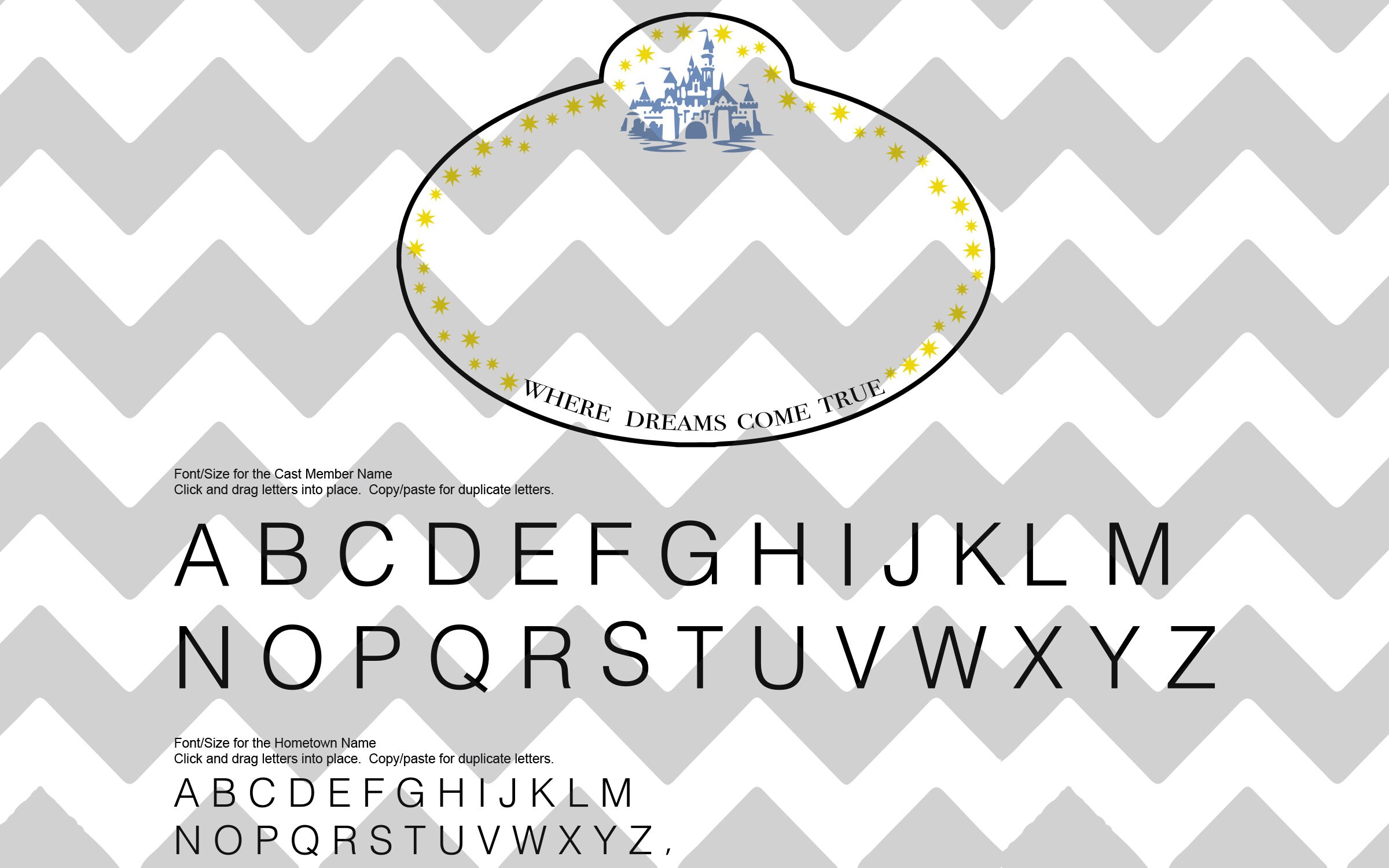 Disney Cast Member Badge Template Printable Form, Templates and Letter