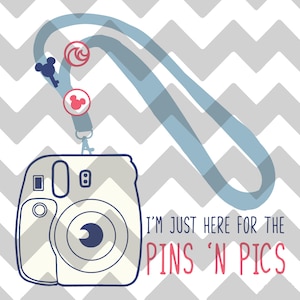 Ik ben hier alleen voor de Pins N Pics | SVG | PNG | DXF