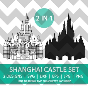 Shanghai Castle | Enchanted Storybook Castle | SVG | DXF | PNG