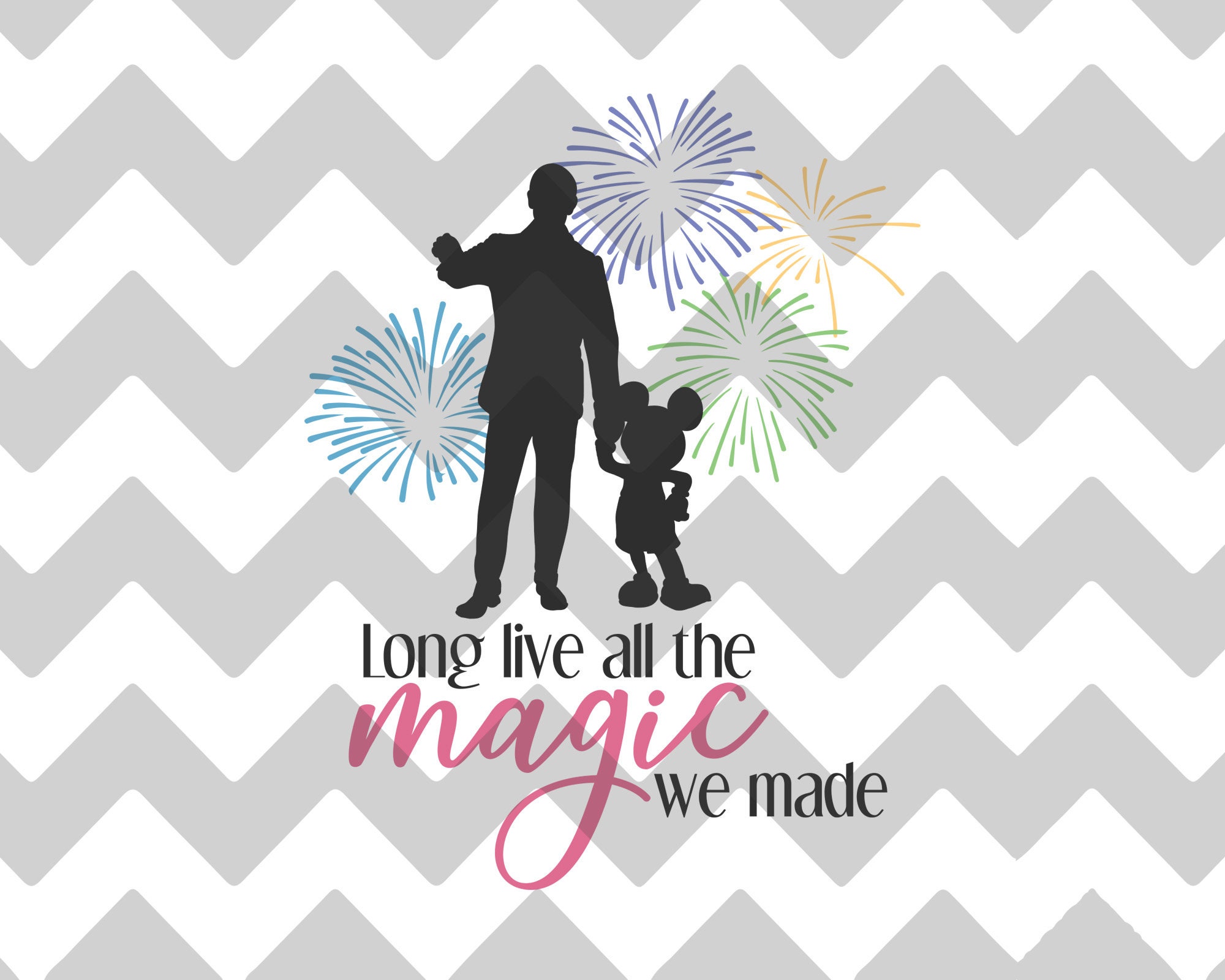 Magic Kingdom Taylor Swift Lyrics SVG: Walt and Mickey (Digital File)