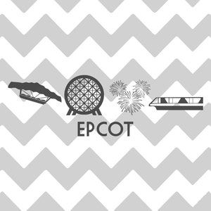 Epcot Icons | SVG | DXF | EPS | Magic Kingdom | Epcot | Hollywood ...
