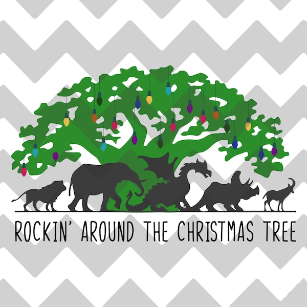 Tree of Life | Rockin' Around the Christmas Tree | SVG | DXF | PNG | Kingdom Animals