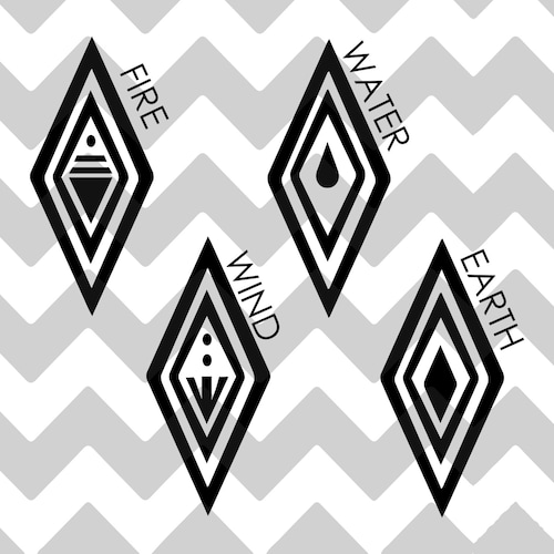 Frozen 2 Element Symbols SVG DXF JPG Etsy Canada