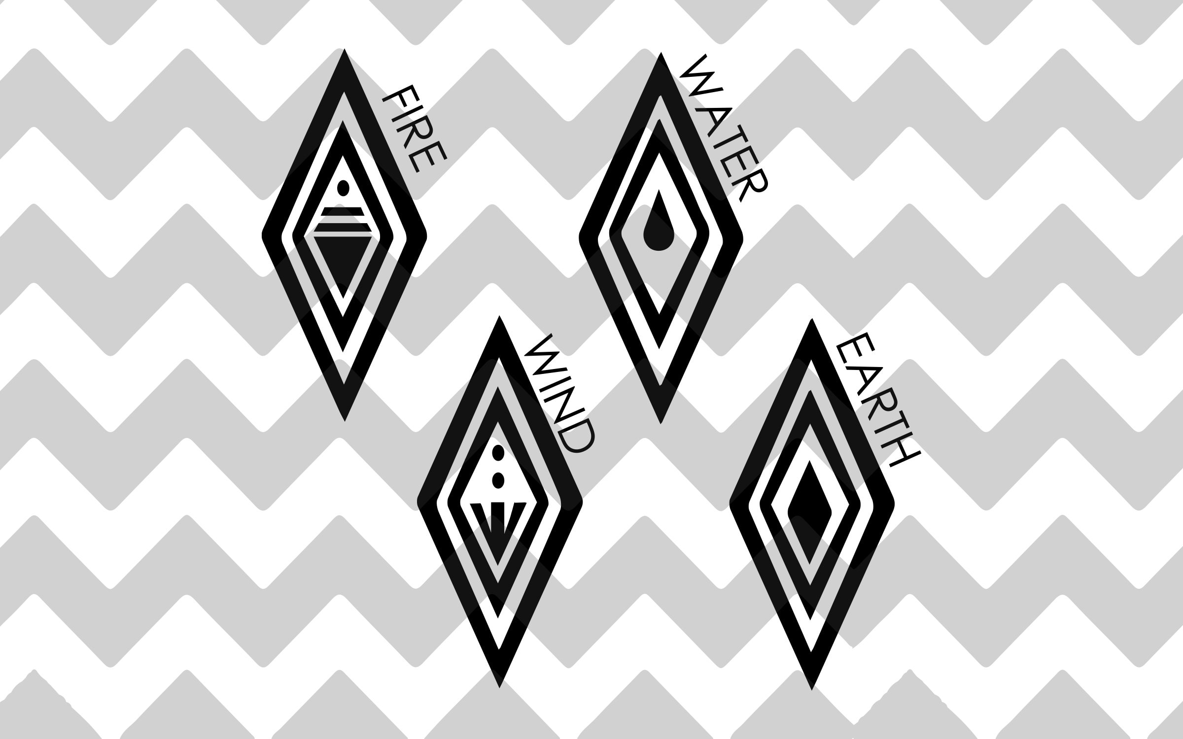 Frozen 2 Element Symbols SVG DXF JPG Etsy Polska