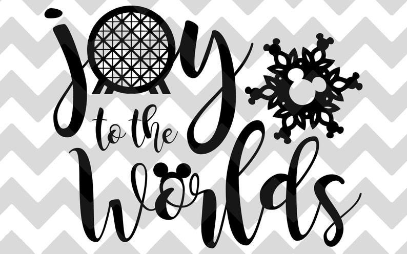 Download Joy to the Worlds Disney Christmas SVG PNG DXF Epcot | Etsy