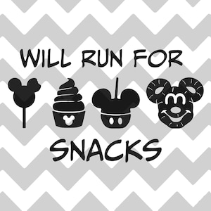 Zal rennen voor snacks | SVG | PNG | JPG
