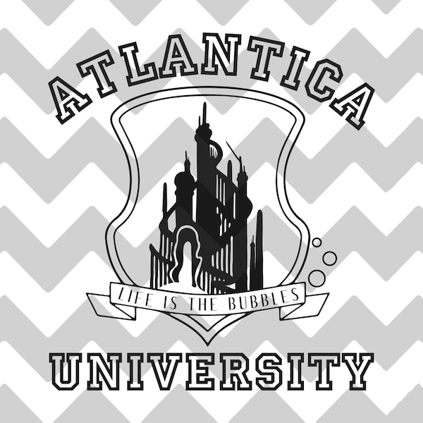 Universidad Atlántica / La vida son las burbujas / SVG / EPS / PNG / La Sirenita
