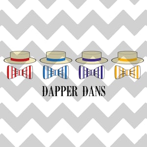 Chapéus e gravatas Dapper Dans | SVG | PNG | JPG | Rua principal