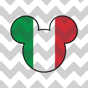 Italië Epcot World Showcase-vlaggen | SVG | PNG | JPG |