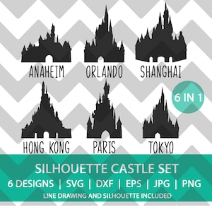Castillos del Mundo / Tierra / SVG / DXF / PNG