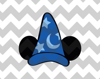 Sorcerer Hat | Fantasia | SVG | PNG | JPG