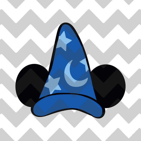 Sorcerer Hat | Fantasia | SVG | PNG | JPG