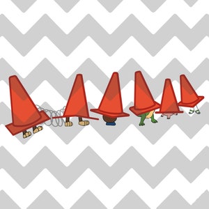 Cônes de signalisation Toy Story | Pylônes | SVG | DXF | PNG