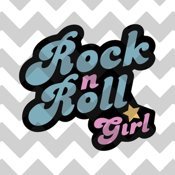 Darla Nemo Kostüm | SVG | DXF | PNG | Tolles Rock'n'Roll-Girl