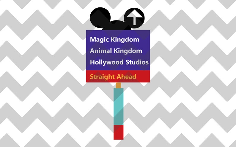 Download Walt Disney World Inspired Road Signs Digital File SVG PNG ...