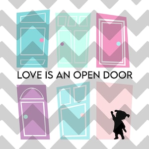 Liebe ist eine offene Tür | Monsters Inc | Crossover | SVG | PNG | JPG
