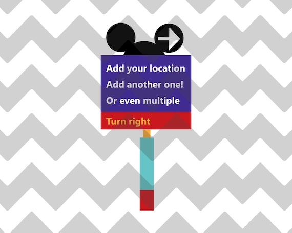 Dis Road Signs Digital File | SVG | PNG | JPG