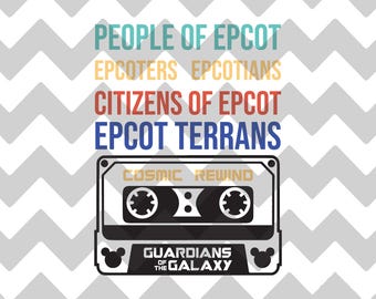 Cosmic Rewind | Guardians of the Galaxy | EPCOT | SVG | EPS