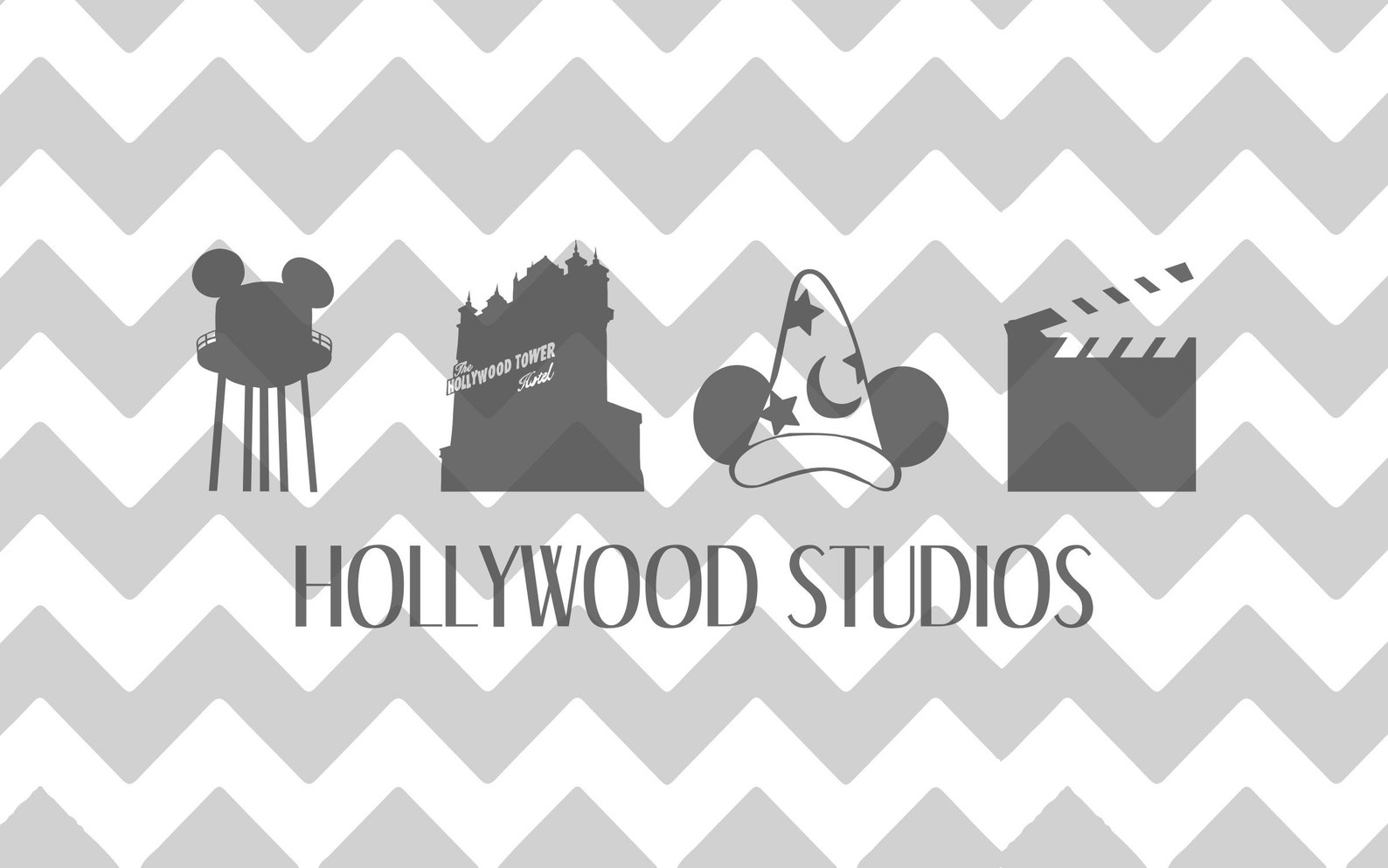 Hollywood Studios Icons SVG DXF EPS Magic Kingdom Etsy