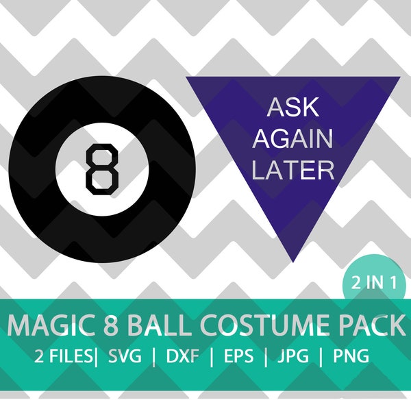 Magic 8 Ball Halloween Kostüm | SVG | DXF | PNG