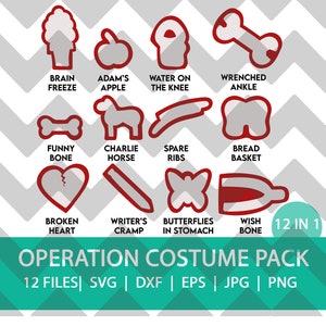 Pack de costumes d'opération | SVG | DXF | PNG