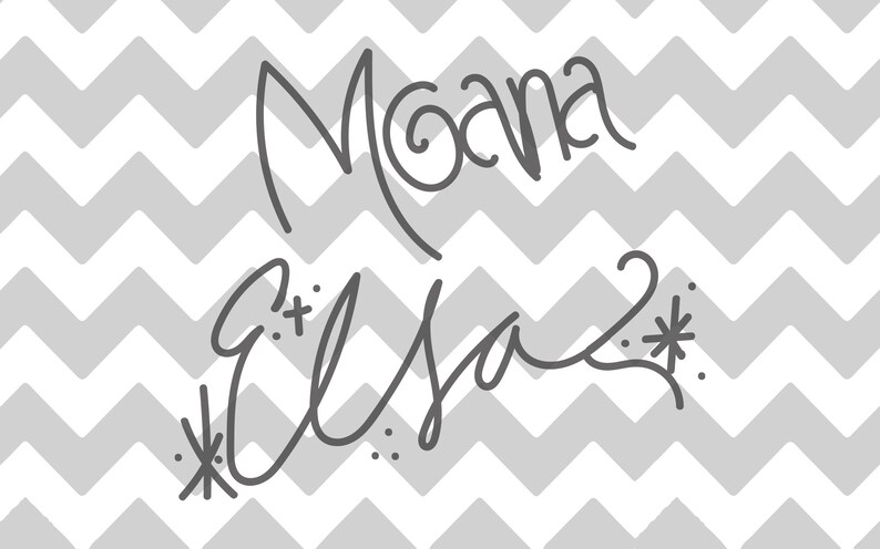 Download Princess Signatures/Autograph SVG PNG JPG Elsa Anna | Etsy