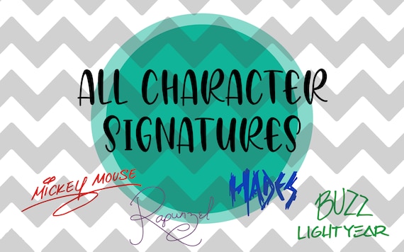 Free Free 208 Disney Autographs Svg SVG PNG EPS DXF File