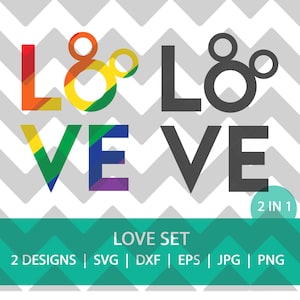 LOVE Mickey inspiré fichier numérique | SVG | PNG