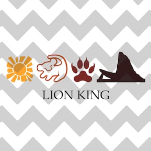 Ícones do Rei Leão | SVG | DXF | EPS